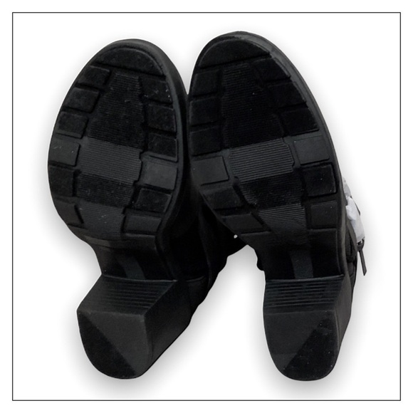NEW Report Black Yurick Fold Down Vegan Booties - Picture 6 of 8